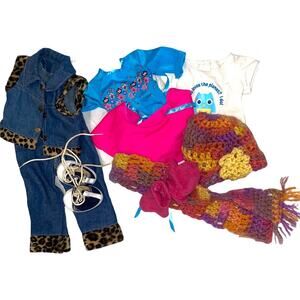 18" doll clothes fits american girl bundle of 3 outfits and accessories